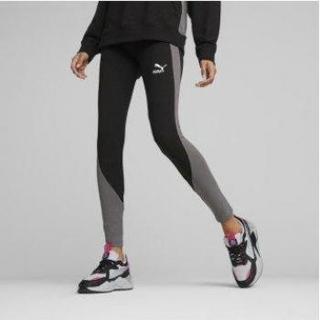Legging Classic Block negro Puma para mujer - Malla larga Puma Classics Block negro gris mujer - L