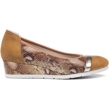 Sandalias de cuña D7526ALASF en color marrón oscuro - ¡Elegancia y comodidad!