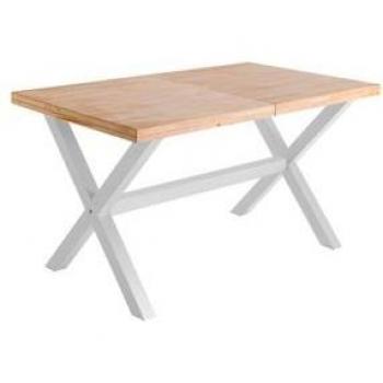 Mesa de comedor X-Loft extensible forma rectangular 76x140-180-220x80 cm