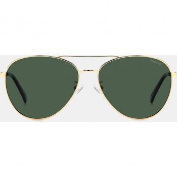 Gafas de Sol Unisex Aviador Metal Dorado con Lentes Polarizadas Polaroid PLD 4142/G/S/X