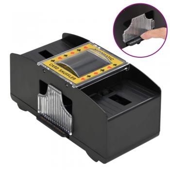 Barajador de cartas automático negro para 2 barajas