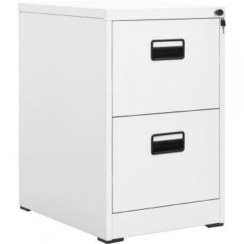 Armario archivador de acero blanco 46x62x72,5 cm