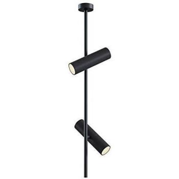 Foco de Techo Lámpara Colgante Moderno Elti Negro, 2 Luces, GU10 50W