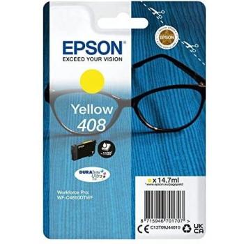 Epson DURABrite Ultra 408 Yellow Standard Capacity Ink Cartridge (C13T09J44010)