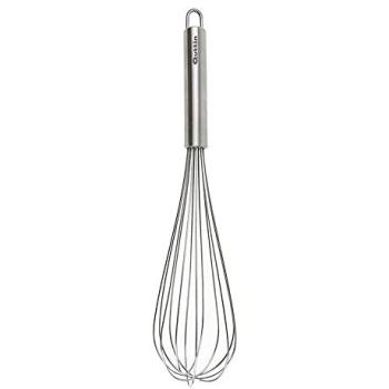 Batidor de Varilla Manual Quttin de Acero Inoxidable 30 CM, Multicolor, Estándar