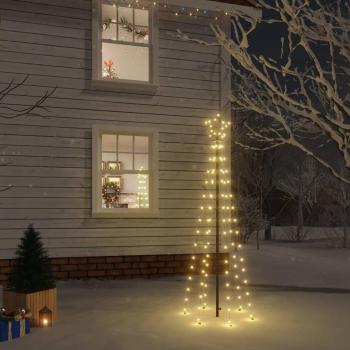 6ft Warm White LED Christmas Tree with Spike