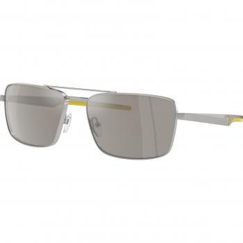 Gafas de Sol Scuderia Ferrari FZ5001 107/6G Metal Plata Gris Espejo Cuadradas