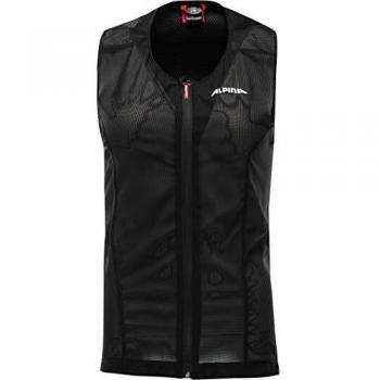 Chaleco Protector Infantil Alpina Proshield Junior - Flexible, Transpirable y Ajustable - Talla 128 (Negro)