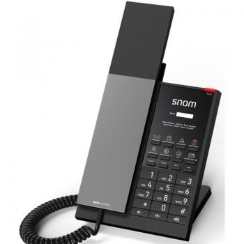 Teléfono IP Snom HD350A Negro para Hotel, Cableado, Montable en Pared, con Pantalla LCD y PoE