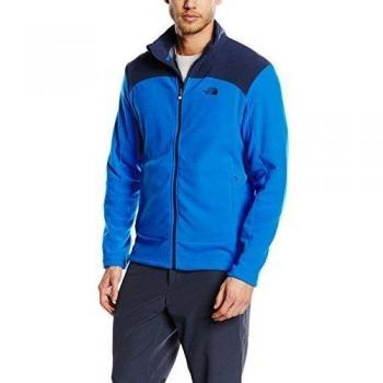 North Face 100 Glacier Full Zip Eu - Chaqueta de forro polar para hombre, color azul, talla S
