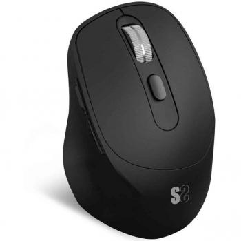 Ratón ergonómico inalámbrico por Bluetooth/ 2.4GHz Subblim Comfort Ergo Dual Battery/ batería recargable/ hasta 2400 DPI/ negro