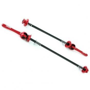 MSC Bikes MSC Ultralight Alu7075T6 - Cierres rápidos para rueda de ciclismo, color rojo anodizado