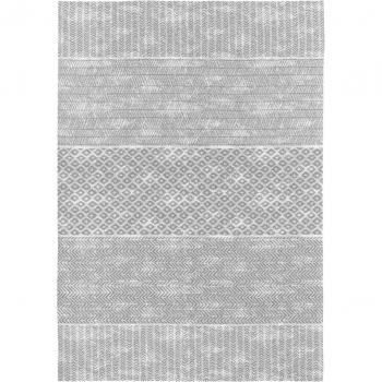 RUGS&RUGS Alfombra Decorativa Nilo de Algodón Gris 80x150 cm