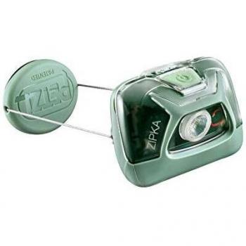 PETZL Zipka - Linterna (Linterna con Cinta para Cabeza, Verde, Botones, IPX4, 250 LM, Rojo, Blanco)