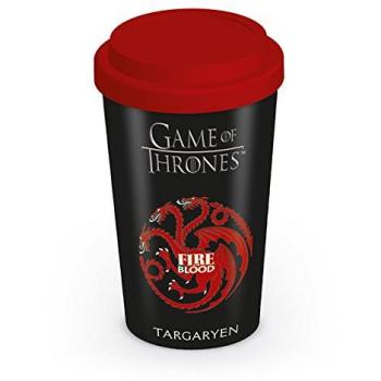 Game of Thrones – Taza de viaje de Juego de Tronos de la Casa Targaryen, multicolor
