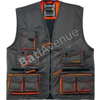 Delta plus vestuario laboral - Chaleco bolsillos 65/35 poliester algodón gris -s