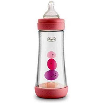 Chicco Perfect5 Bottle 4M+300ml Pink Silicone