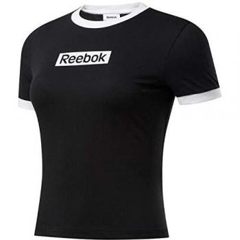 Reebok Te Linear Logo Slim tee Camiseta, Mujer, Negro, L