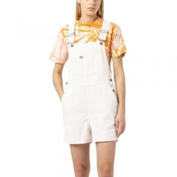 Mono Corto Dickies Duck Blanco para mujer, fabricado en canvas, color blanco