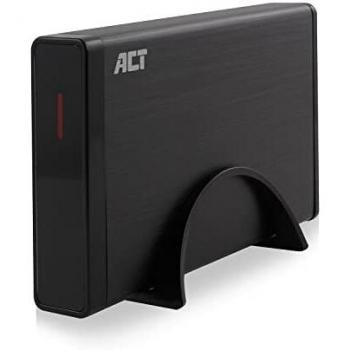 ACT Caja de Disco Duro de Aluminio de 3,5 Pulgadas, SATA USB3.2 Gen1, Compatible con UASP, Incluye Fuente