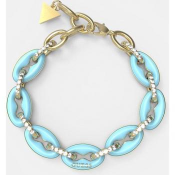 Guess - Pulsera Pop Links de acero dorado