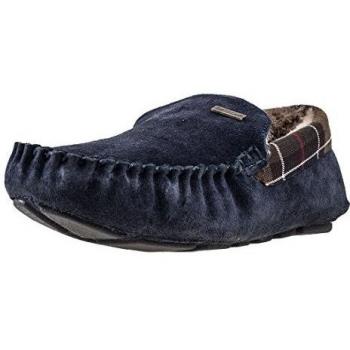 Barbour Monty Navy Slipper