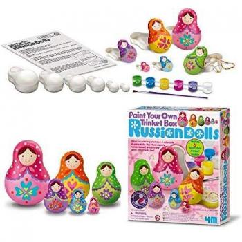 4M Paint Your Own Russian Doll Trinket Box