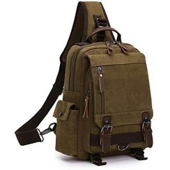 Wind Took Bolso de Pecho Hombre Mochila Cruzada para Hombro Bandolera para Deportes Bolsas de Mensajero Sling Bag Ligero Ciclismo Mochila de Viaje para Acampar