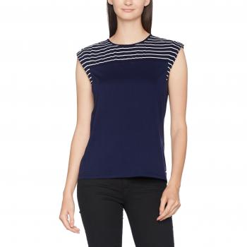Tommy Hilfiger Rebecca C-NK TOP CAP SLV, Polo para Niños, Azul