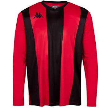 Kappa CASERNE LS Camiseta de equipación, Hombre, Rojo/Negro, XL