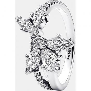 Anillo Pandora Timeless Herbario Brillante Asimétrico