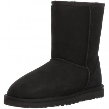 UGG Men's Classic Short Sheepskin Classic Boots, Black, Size 9