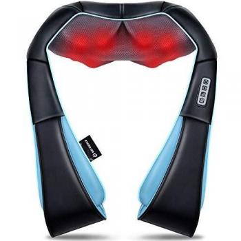 Neck Massager with Heat, Back Massager Gifts for Women / Men / Mom / Dad, Shiatsu Shoulder Massager, Electric Deep Tissue 4D Kneading Massage for Shoulder, Back and Neck, Massager Neck Pain Relief