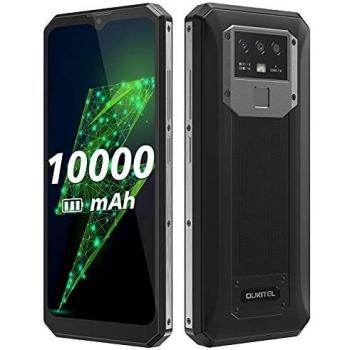 10000mAh Batería Móvil Libre OUKITEL K15 Plus, Carga rápida+Carga Inversa, 3GB+32GB, Cámara Triple 13MP, Smartphone Android 10, Pantalla HD+ 6,52’’, Identificación Facial+Huella Digital NFC Negro