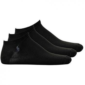 Polo Ralph Lauren 3-pack hombres calcetines, calcetines fantasma, zapatillas de deporte, un tamaño 3-pack hombres calcetines, calcetines fantasma, zapatillas de deporte, un tamaño