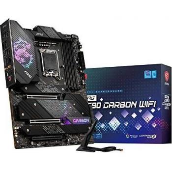 MSI MPG Z690 CARBON WIFI Motherboard ATX - Supports Intel 12th Gen Core Processors, LGA 1700 - Mystic Light, 75A VRM, Memory Boost