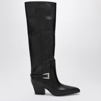 Paris Texas Women's Jane Leather High Boot in Black | Size 37 | PX1311XVT01