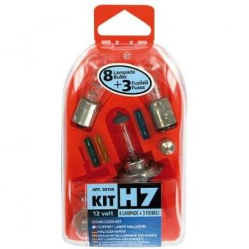 Kit H7 8 lampade + 3 fusibili