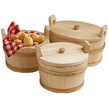 BRON COUCKE Cazuela Oval de Patata de Madera 25 cm