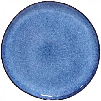 Bloomingville Plato Sandrine, azul, cermica