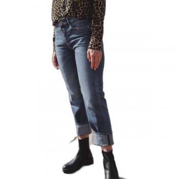 Le Temps des Cerises Women's Blue Mom Jeans 400/18 BASIC Regular Fit