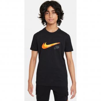 Nike Camiseta Doble Swoosh Júnior - Camiseta de niños, diseño con doble logo Swoosh, fabricada en material transpirable y ligero, ideal para actividades deportivas y uso diario, disponible en varias tallas y colores