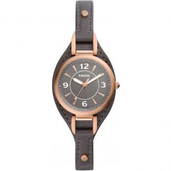 Reloj Fossil Carlie ES5212 para Mujer con Movimiento de Cuarzo, Correa de Acero y Cuero