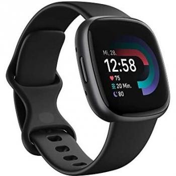 Fitbit Versa 4 Smartwatch Negro/Grafito con Pantalla Táctil y GPS Integrado
