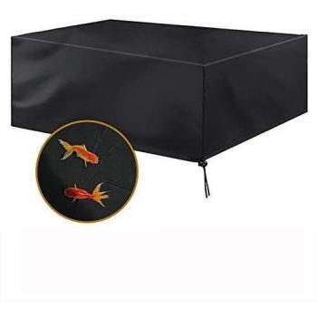 Funda Protectora para Muebles de jardín Funda Muebles Exterior Impermeable Anti-UV Protección Cubierta de Muebles de Mesas Oxford Negro 126 x 126 x 74 cm