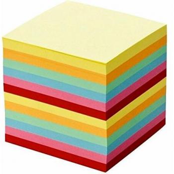 Bloc de Notas Colorido 90 x 90 mm - 700 Hojas Sueltas