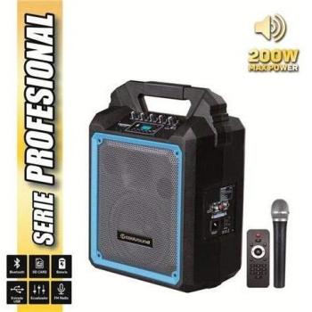 E-NUC Altavoz Autoamplificado PRO200 6.5 200W con Batería + Micro Serie Pro Cool