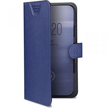Funda Flip a Libro Azul para Teléfonos Móviles 12,7 cm (5) con Porta Tarjetas - Celly Wally One XL