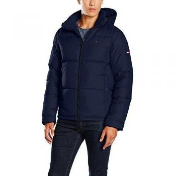 Tommy Hiliger Thdm Basic Down Jacket 15, Abrigo para Hombre, Black Iris, XXL