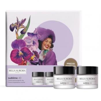 BELLA AURORA - Pack Sublime 40 Día + Noche, Crema Antioxidante Día 50ml + Crema Reparadora Noche 50ml, Tratamiento Antiedad e Iluminador, +40 Años,